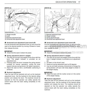 Photo 3 - Kubota KX016-4 KX018-4 Operators Manual Compact Excavator RG158-8193-1