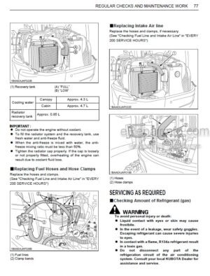 Photo 6 - Kubota KX016-4 KX018-4 Operators Manual Compact Excavator RG158-8193-1