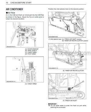 Photo 6 - Kubota KX057-4 U55-4 Operators Manual Compact Excavator RD358-8131-6