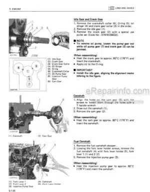 Photo 5 - Kubota M126XDTPC Workshop Manual Supplement Tractor 9Y111-03630