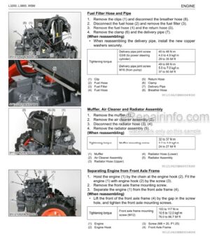 Photo 11 - Kubota L3200 L3800 Workshop Manual Tractor 9Y111-06251