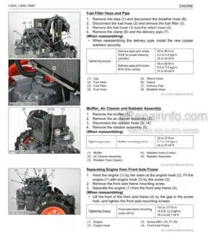 Photo 1 - Kubota L3200 L3800 Workshop Manual Tractor 9Y111-06251