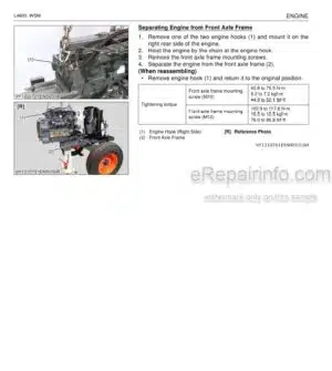 Photo 7 - Kubota L4400HST Workshop Manual Supplement Tractor 9Y111-02081