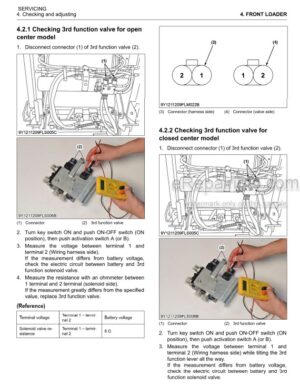 Photo 8 - Kubota LM2605 Workshop Manual Front Loader 9Y111-13814