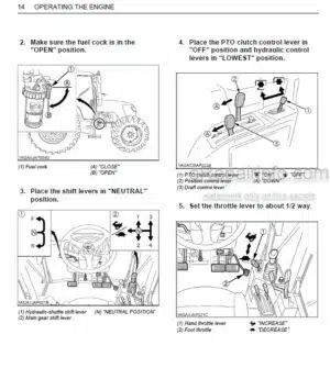 Photo 3 - Kubota M108S Operators Manual Tractor 3N606-9971-1