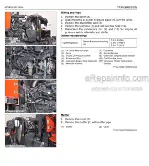 Photo 8 - Kubota M7040SUHD Workshop Manual Supplement Tractor 9Y111-06260