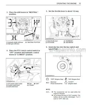 Photo 7 - Kubota M8540 Narrow Operators Manual Power Krawler Tractor 3C877-9971-4