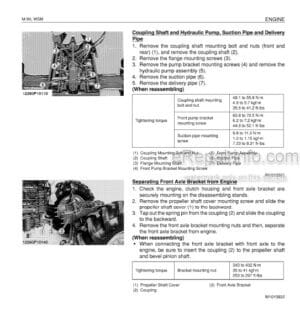 Photo 12 - Kubota M90 M110 M120 Workshop Manual Tractor 97897-12940