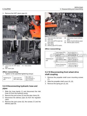 Photo 7 - Kubota M6800 M8200 M9000 Workshop Manual Tractor 9Y011-12231