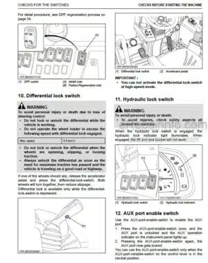 Photo 11 - Kubota R540 Operators Manual Wheel Loader R5533-8130-2