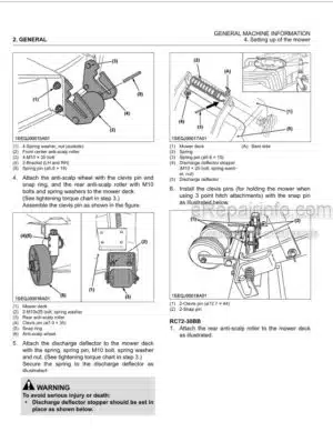 Photo 7 - Kubota GZD21-HD Workshop Manual Mower 9Y011-15261