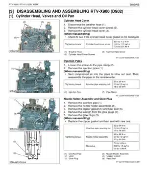Photo 7 - Kubota T1760 Workshop Manual Supplement Mower