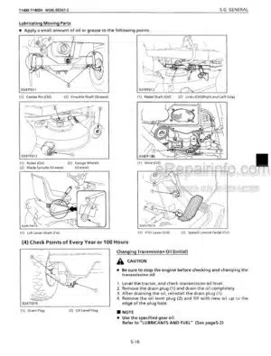 Photo 6 - Kubota T1460 T1560 Workshop Manual Mower