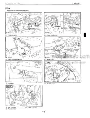 Photo 9 - Kubota T1460 T1560 Workshop Manual Mower
