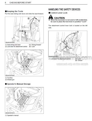 Photo 6 - Kubota U17-3 Operators Manual Compact Excavator RA238-8130-3