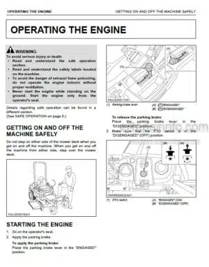 Photo 5 - Kubota ZD1011-AU Operators Manual Zero Turn Mower K3414-7126-1