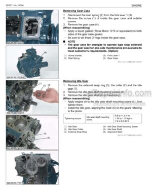 Photo 3 - Kubota ZD1011-AU Workshop Manual Mower 9Y111-13704