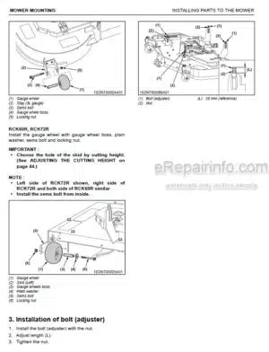 Photo 6 - Kubota ZD1011-AU Operators Manual Zero Turn Mower K3414-7126-1