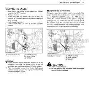 Photo 5 - Kubota ZG327A-AU Operators Manual Zero Turn Mower K3287-7126-1