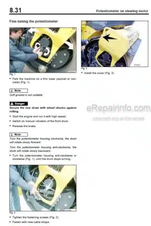 Photo 6 - Bomag BW174AP BW174ACP Service Manual Tandem Vibratory Roller 00891508