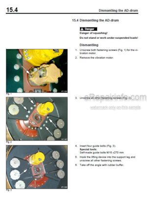 Photo 4 - Bomag BW174AP BW174ACP Service Manual Tandem Vibratory Roller 00891508