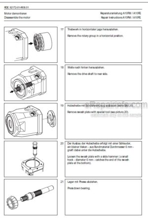 Photo 7 - Bomag BW211D-40 To BW213PD-40 Service Manual Single Drum Roller 00891163 SN3