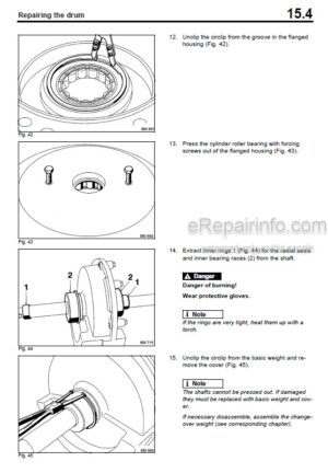 Photo 5 - Bomag BW211D-4 BW211PD-4 BW213D-4 BW213PD-4 Service Manual Single Drum Roller 00891149 SN2