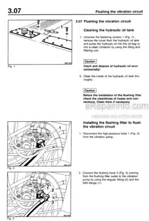 Photo 4 - Bomag BW217PD-2 Instructions For Repair Single Drum Wheel Drive Vibratory Roller 00819461