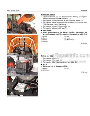 Photo 6 - Kubota BX1850 To LA243 Workshop Manual Tractor Rotary Mower Front Loader 9Y011-13553