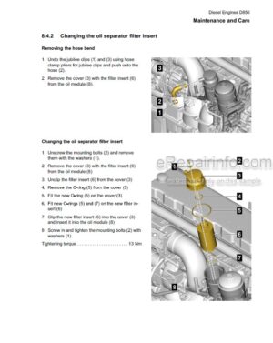 Photo 6 - Liebherr D846TI Operating Manual Diesel Engine 9739056