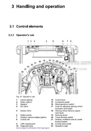 Photo 3 - Liebherr L580 G6.1-D 1762 Operators Manual Wheel Loader 12270377 From SN 61823