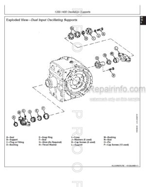 Photo 10 - John Deere 1200 1400 1600 Component Technical Manual Axle CTM43
