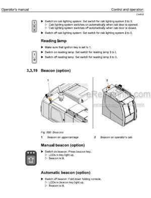 Photo 5 - Liebherr LH110C Litronic High Rise 1228 Operators Manual Material Handling Machine 12200354 From SN 79878