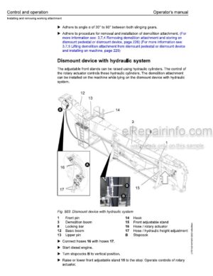 Photo 5 - Liebherr R950 Demolition 1467 1788 USA CAN Operators Manual Hydraulic Excavator 12214316 From SN 37540