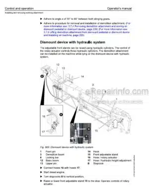 Photo 6 - Liebherr R945 1866 USA CAN Operators Manual Hydraulic Excavator 12257466 From SN 49672