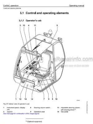 Photo 4 - Liebherr TL435-10 908 Operating Manual Telescopic Handler 9085312 From SN 11000