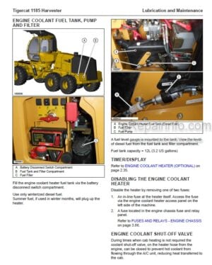 Photo 4 - Tigercat 1185 Service Manual Harvester 51802ENG