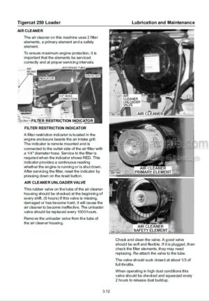 Photo 3 - Tigercat 250 Service Manual Loader 17382A