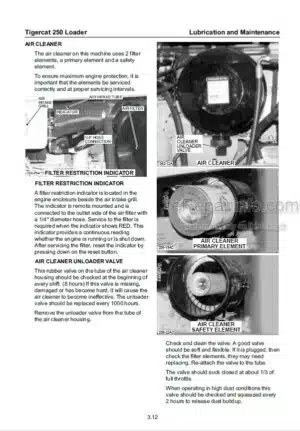 Photo 9 - Tigercat 250 Service Manual Loader 17382A
