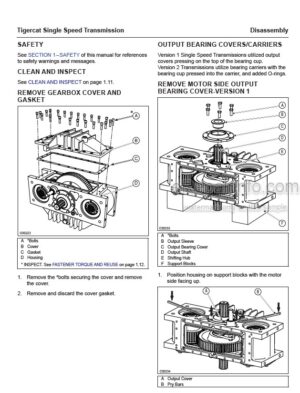 Photo 8 - Tigercat Service And Repair Manual Single Speed Transmission 47734AENG
