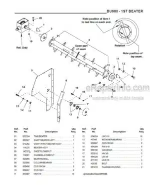 Photo 8 - Gehl 980 Parts Manual Forage Box 907592