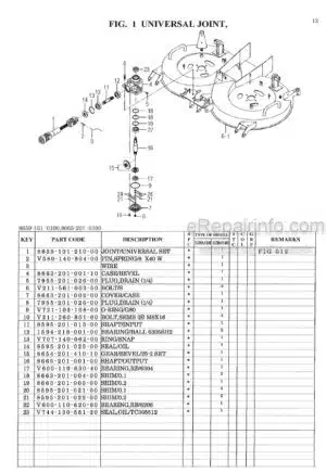 Photo 5 - Iseki SCMA54 Parts Catalog Mower Deck 8668-097-110-0A