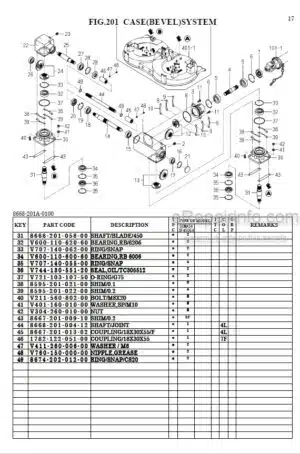 Photo 1 - Iseki SCMA54 SCMA60 SBC1300F Parts Catalog Mower Deck And Collector 8668-095-100-00