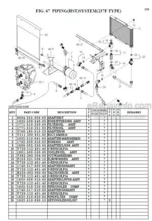Photo 5 - Iseki SF300 SF330 Parts Catalog Mower 1636-097-100-10