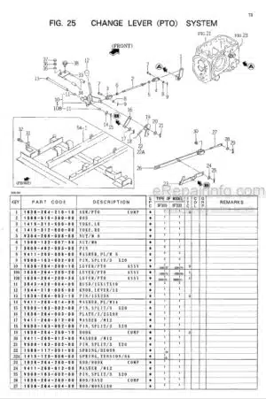 Photo 5 - Iseki SF303 SF333 Parts Catalog Mower
