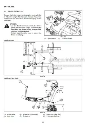 Photo 6 - Iseki SF310 SF370 Operators Manual Front Mower 1770-912-101-4I