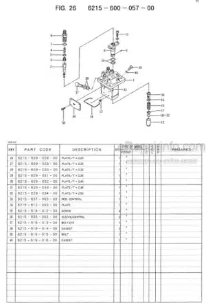 Photo 6 - Iseki SFH220 SFH240 Parts Catalog Mower