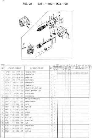 Photo 6 - Iseki SG15H Parts Catalog Lawn And Garden Tractor 1608-098-100-00