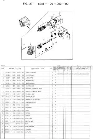 Photo 6 - Iseki SG13 Parts Catalog Lawn And Garden Tractor 1593-098-100-00