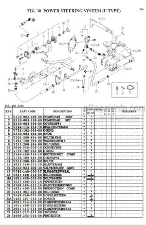 Photo 8 - Iseki SG173H Parts Catalog Lawn And Garden Tractor 1631-097-100-10